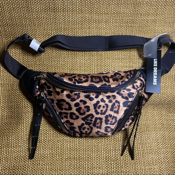 Like Dreams Handbags - Leopard Faux Animal Print Fanny Pack